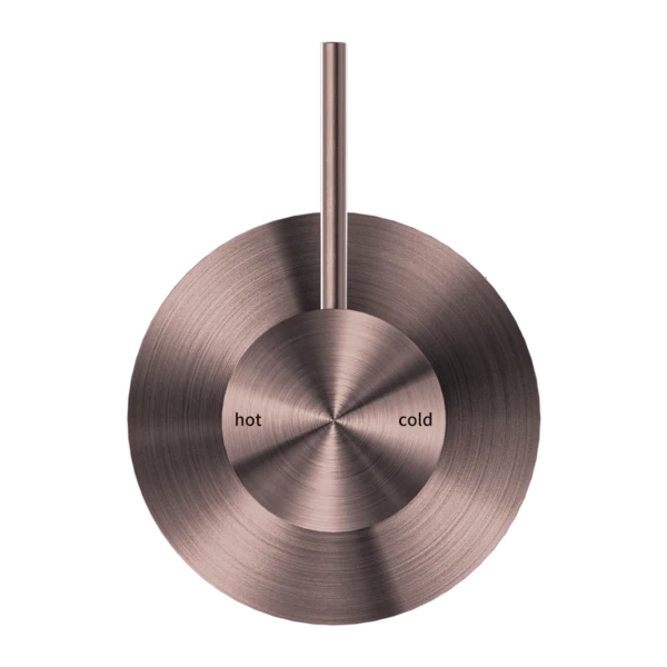 Nero Mecca Shower Mixer Handle Up | Brushed Bronze | - Image 2