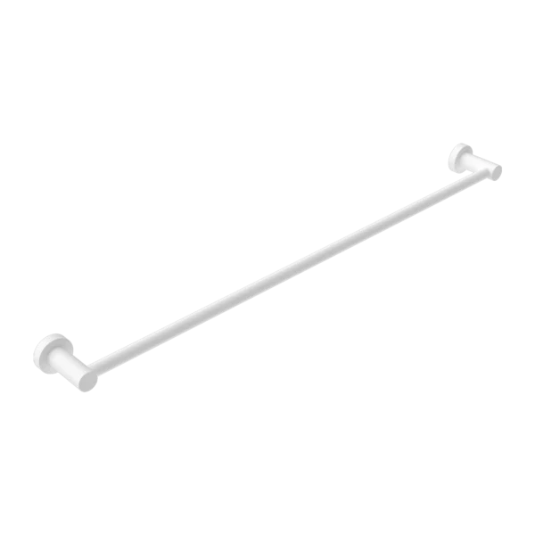 Nero Mecca Single Towel Rail 800mm | Matte White |