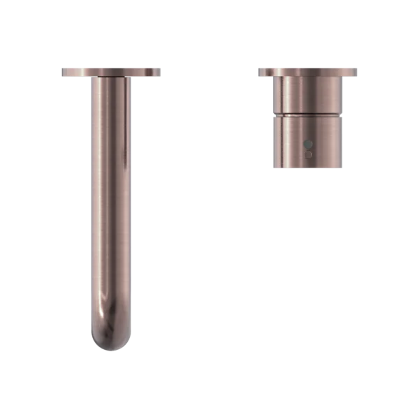 Nero Mecca Wall Basin Mixer Handle Up (Separate Back Plate) | Brushed Bronze | - Image 4