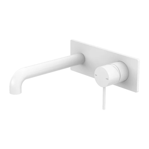 Nero Mecca Wall Basin Mixer | Matte White |