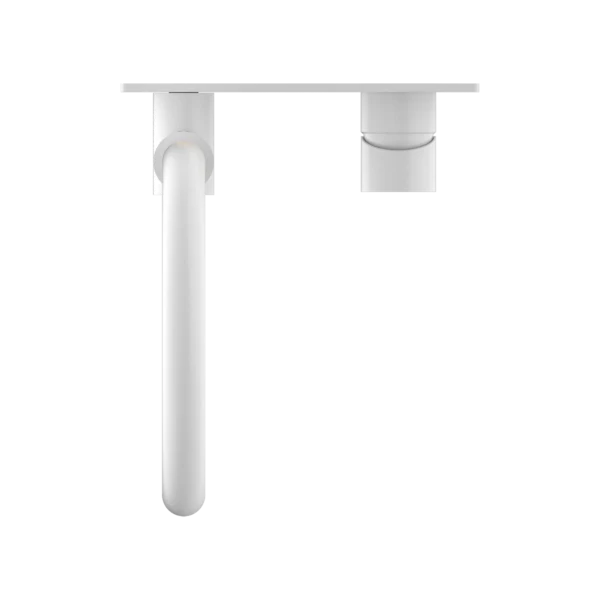 Nero Mecca Wall Basin Mixer Swivel Spout | Matte White | - Image 4