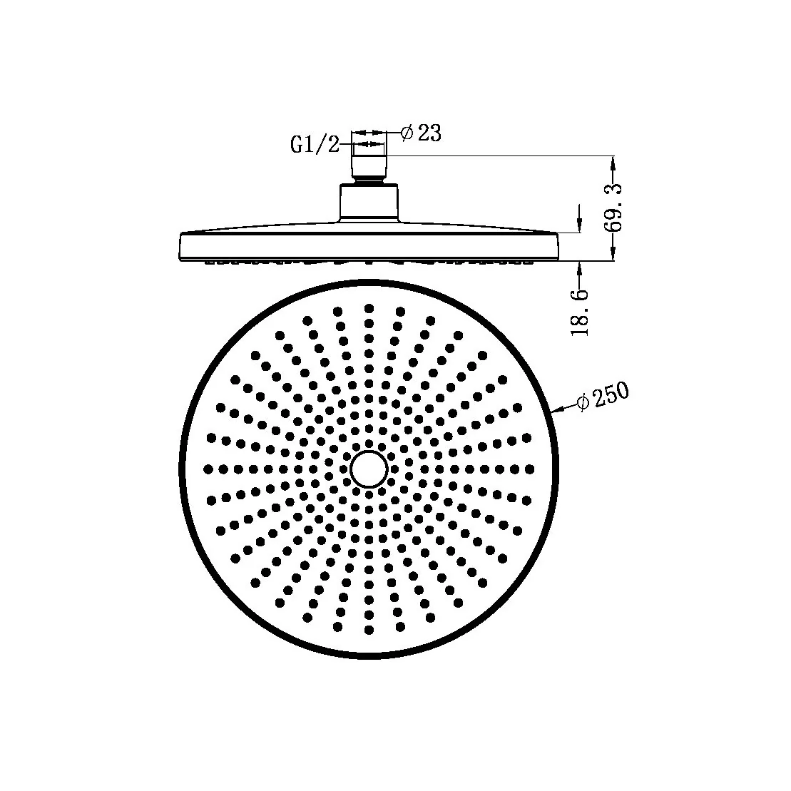 Nero Opal Shower Head | Brushed Bronze | - Image 5