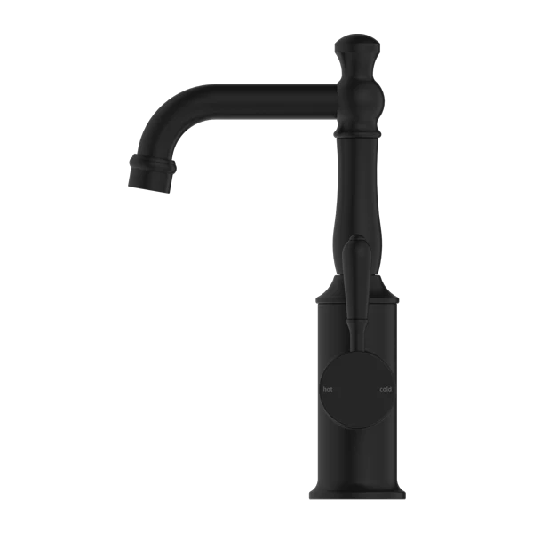 Nero York Basin Mixer With Metal Lever | Matte Black | - Image 2