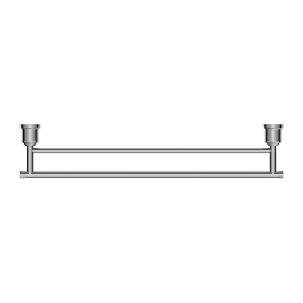 Nero York Double Towel Rail 600mm | Chrome | - Image 2