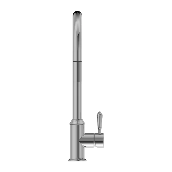 Nero York Pull Out Sink Mixer With Vegie Spray Function With Metal Lever | Chrome | - Image 3