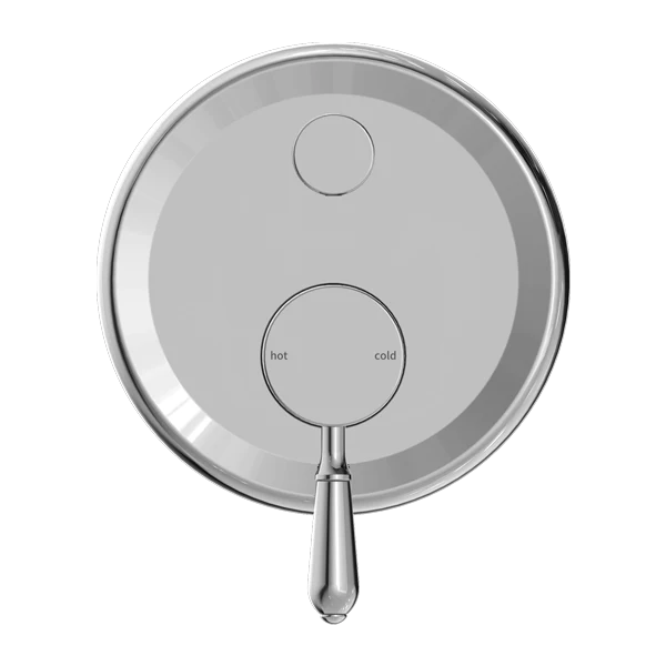 Nero York Shower Mixer With Diverter With Metal Lever | Chrome | - Image 3