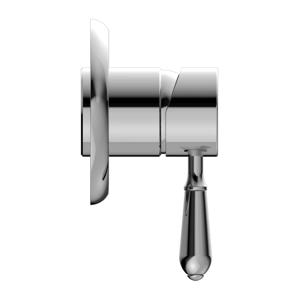 Nero York Shower Mixer With Metal Lever | Chrome | - Image 2