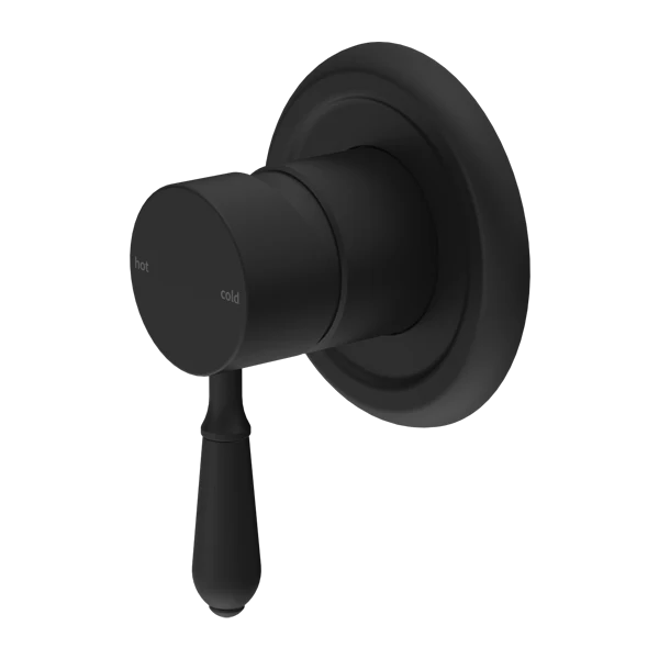 Nero York Shower Mixer With Metal Lever | Matte Black |