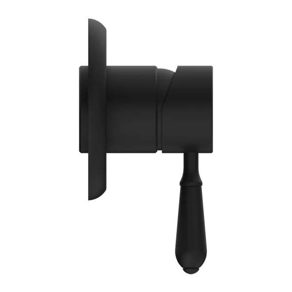 Nero York Shower Mixer With Metal Lever | Matte Black | - Image 2