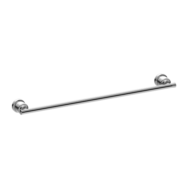 Nero York Single Towel Rail 600mm | Chrome |