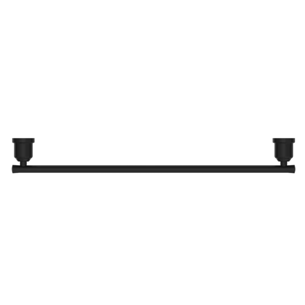Nero York Single Towel Rail 600mm | Matte Black | - Image 2