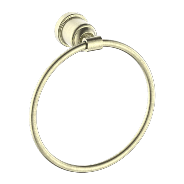 Nero York Towel Ring | Aged Brass |