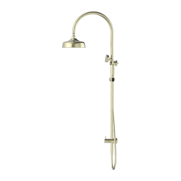 Nero York Twin Shower With Metal Hand Shower | Aged Brass | - Image 2