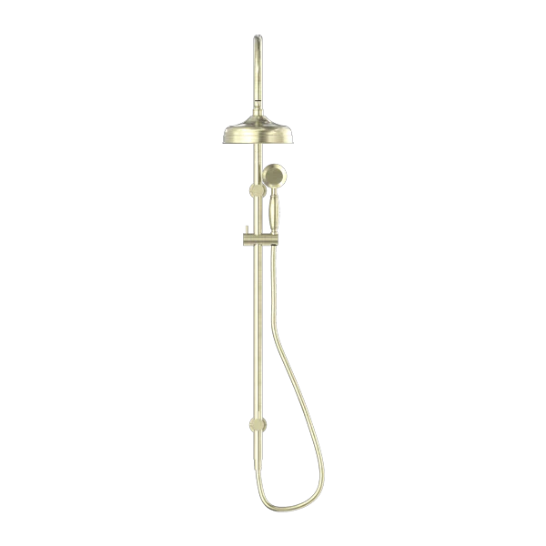 Nero York Twin Shower With Metal Hand Shower | Aged Brass | - Image 3
