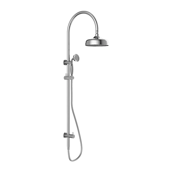 Nero York Twin Shower With Metal Hand Shower | Chrome |