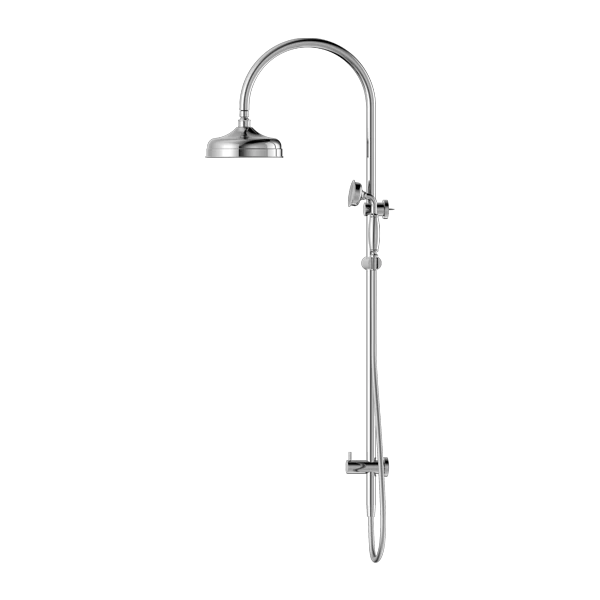 Nero York Twin Shower With Metal Hand Shower | Chrome | - Image 2