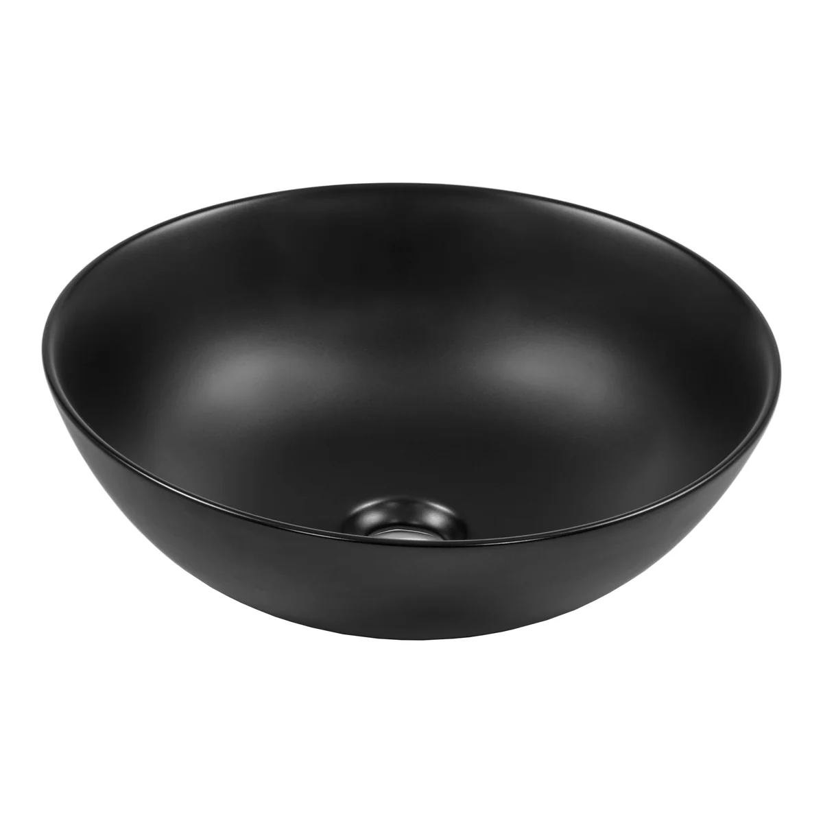 Oasis Slim MK2 Round 400mm Above-Counter Basin, Matte Black - Image 3