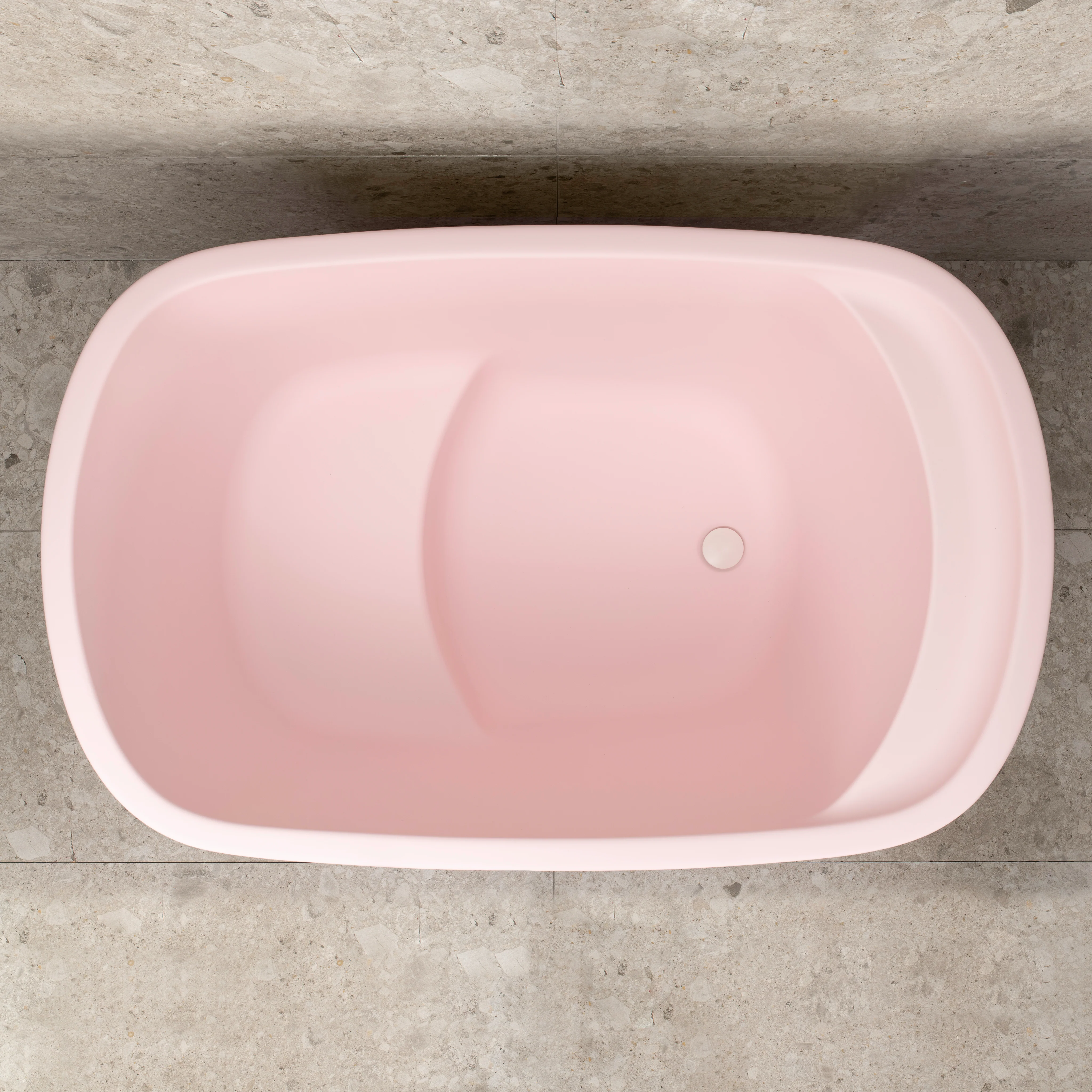 Ofuro 1200mm Extra Height Japanese Soaking Freestanding Bath with Seat, Matte Light Pink - SPECIAL EDITION - Image 7