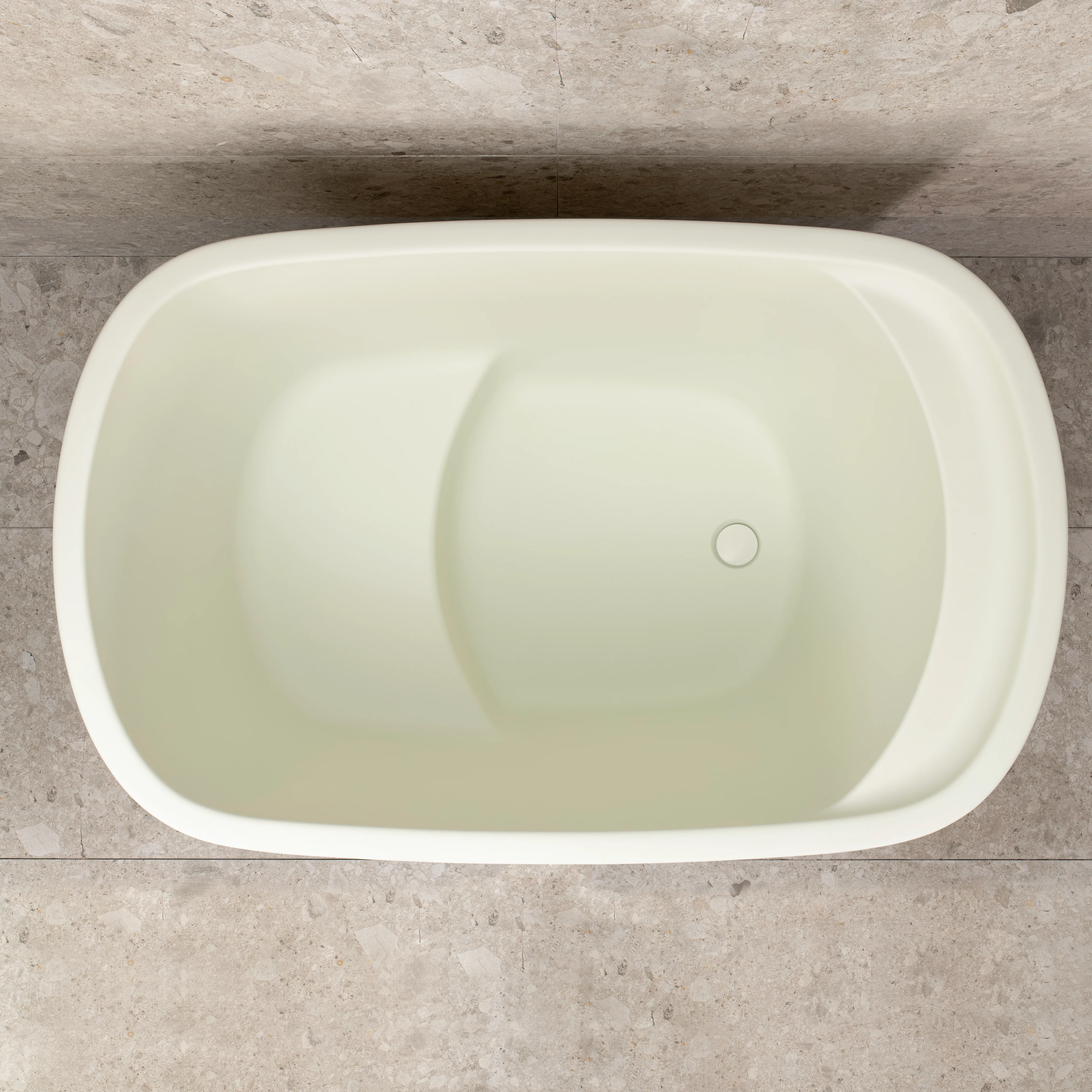Ofuro 1200mm Extra Height Japanese Soaking Freestanding Bath with Seat, Matte Light Pistachio Green - SPECIAL EDITION - Image 7