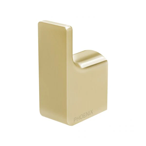 Phoenix Gloss Robe Hook | Brushed Gold |