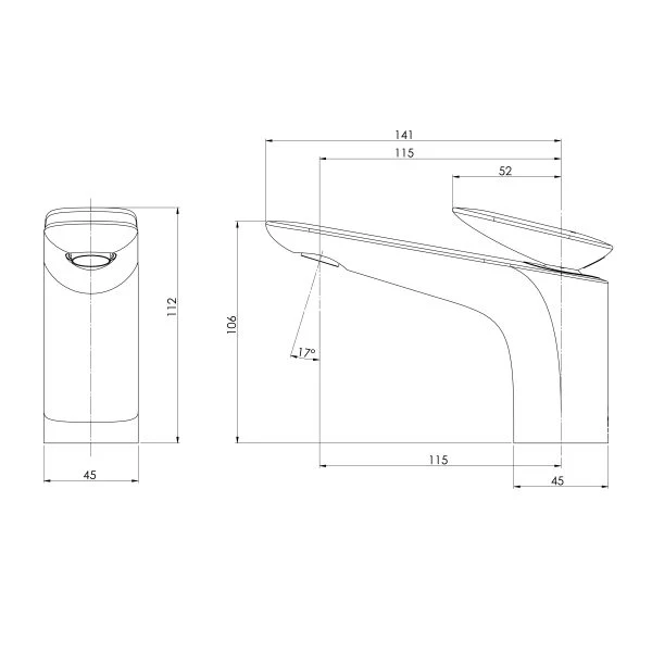 Phoenix Nuage Basin Mixer | Brushed Nickel | - Image 2
