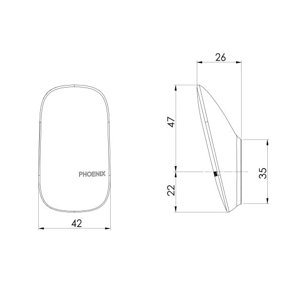 Phoenix Nuage Robe Hook | Chrome | - Image 2