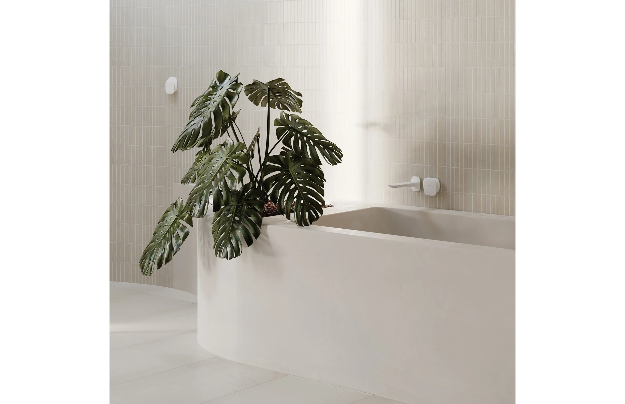 Phoenix Nuage Shower/ Wall Mixer | Matte White | - Image 2