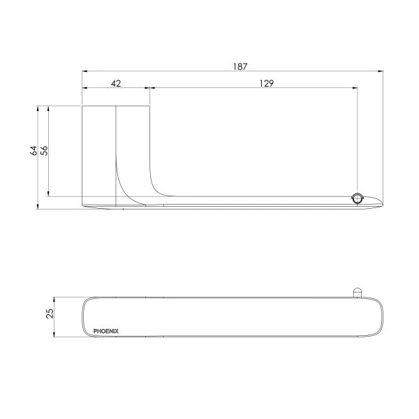 Phoenix Nuage Toilet Roll Holder | Brushed Nickel | - Image 2