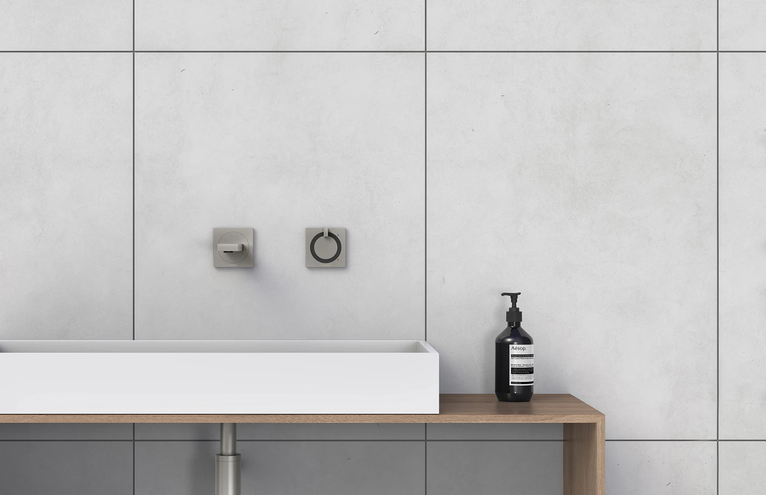 Phoenix Ortho Shower/ Wall Mixer | Matte Brushed Nickel | - Image 5