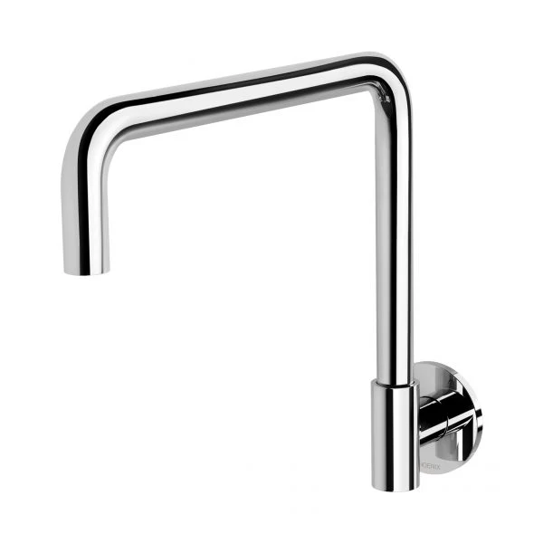 Phoenix Vivid Slimline Plus Wall Sink Outlet 240mm Squareline | Chrome |