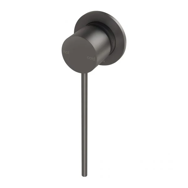 Phoenix Vivid Slimline Shower/ Wall Mixer 60mm Backplate With Extended Lever | Gunmetal |