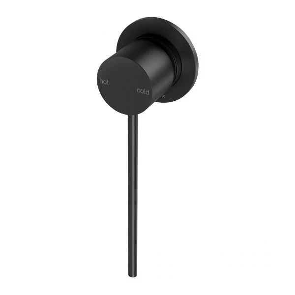 Phoenix Vivid Slimline Shower/ Wall Mixer 60mm Backplate With Extended Lever | Matte Black |