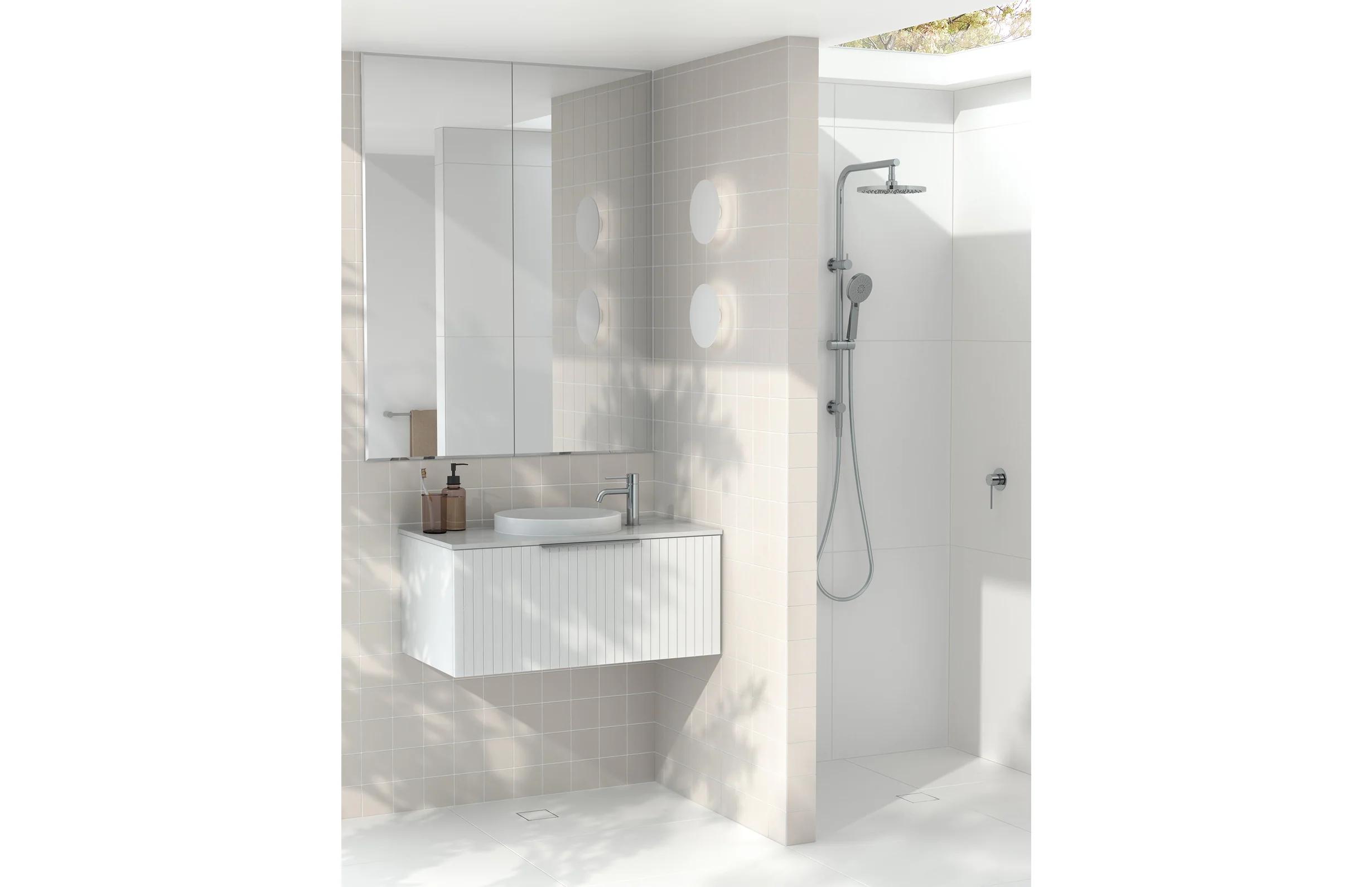 Phoenix Vivid Slimline Shower/ Wall Mixer | Chrome | - Image 3