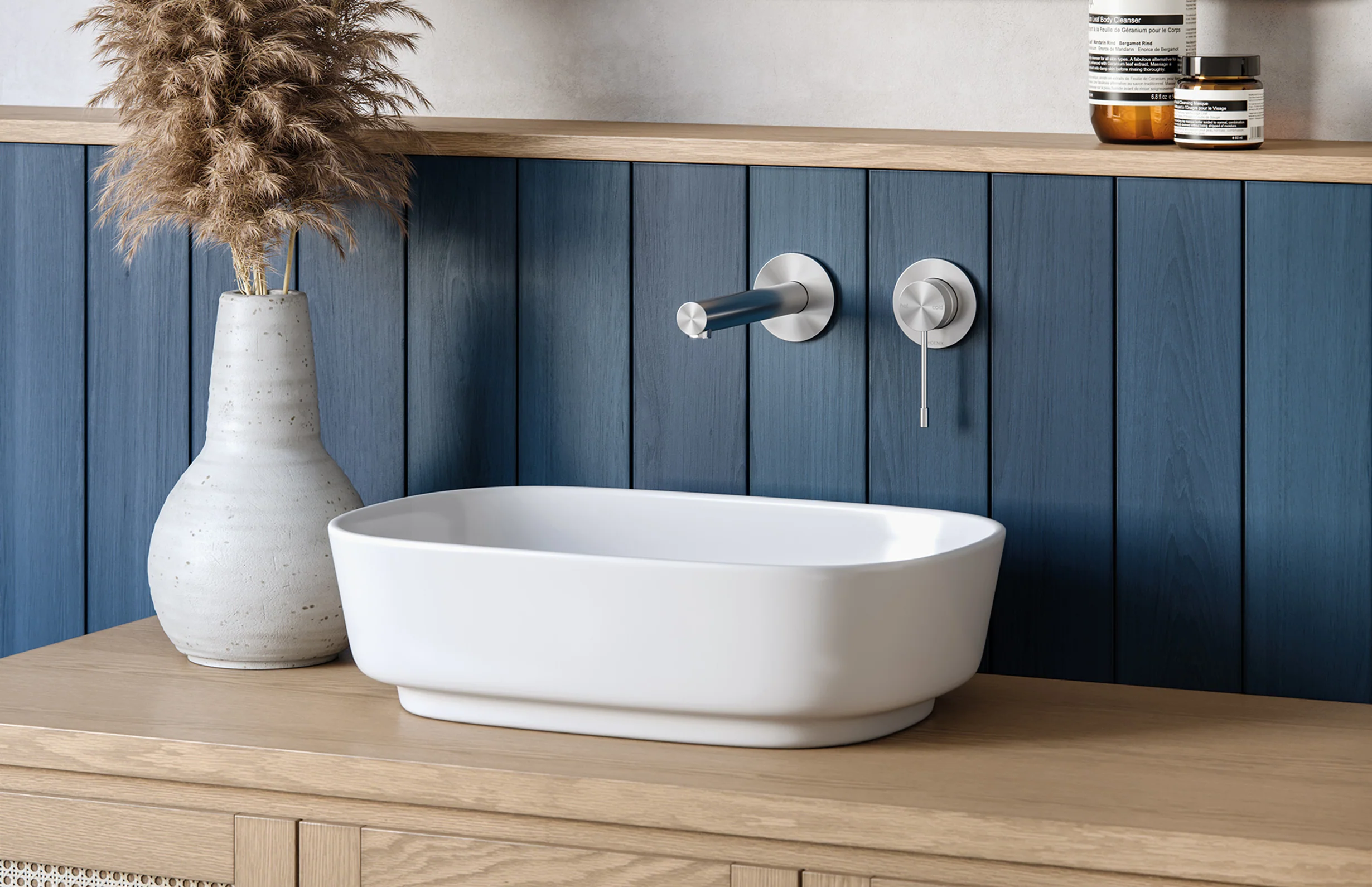 Phoenix Vivid Slimline SS 316 Wall Basin/ Bath Outlet 180mm | Stainless Steel | - Image 3