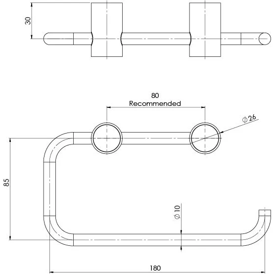 Phoenix Vivid Slimline Toilet Roll Holder | Brushed Nickel | - Image 2