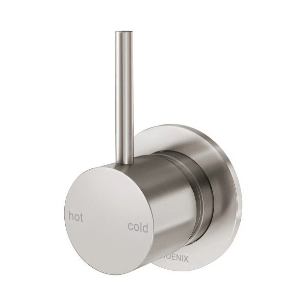 Phoenix Vivid Slimline Up Shower/ Wall Mixer | Brushed Nickel |