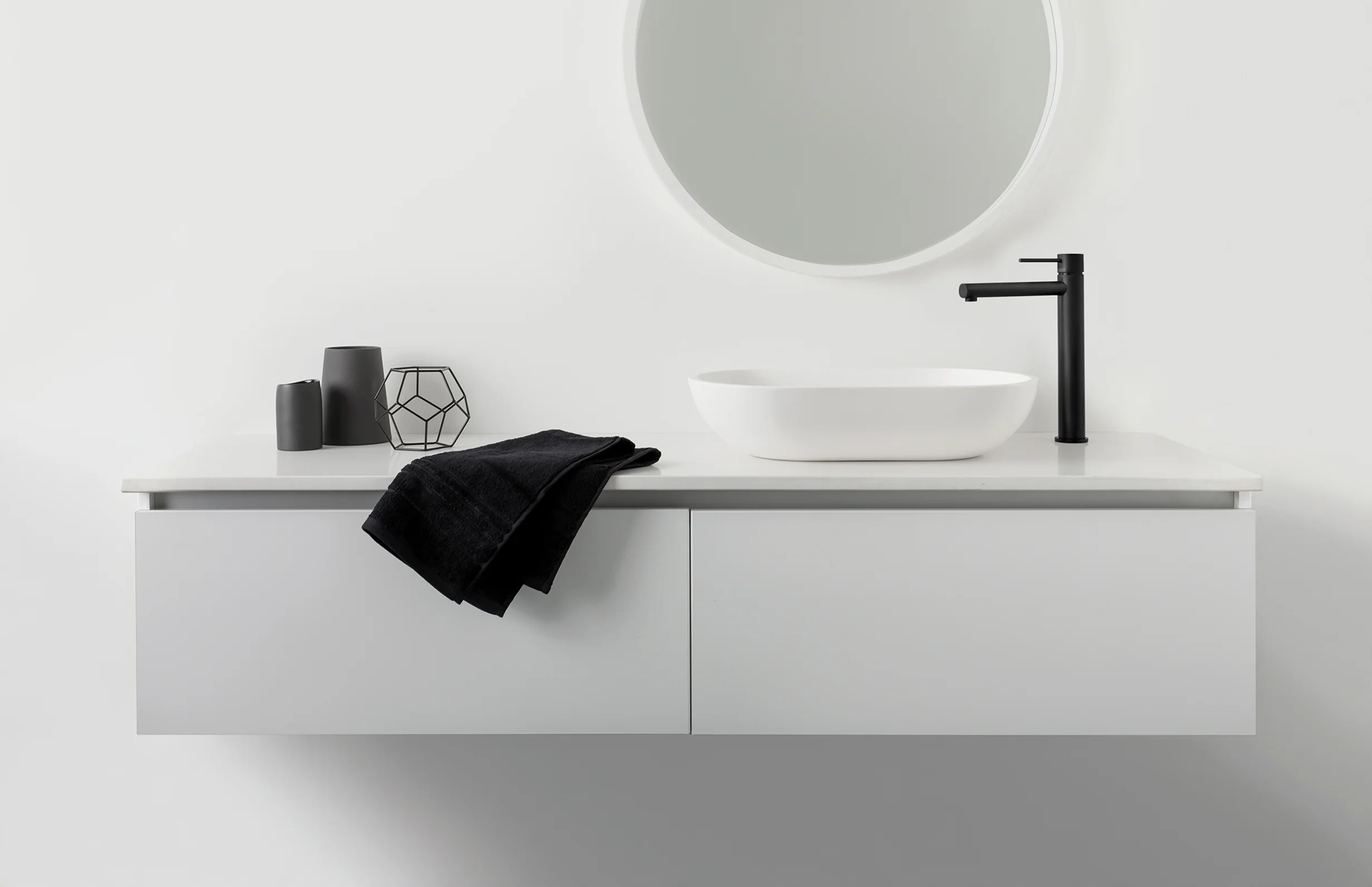 Phoenix Vivid Slimline Vessel Mixer | Matte Black | - Image 3