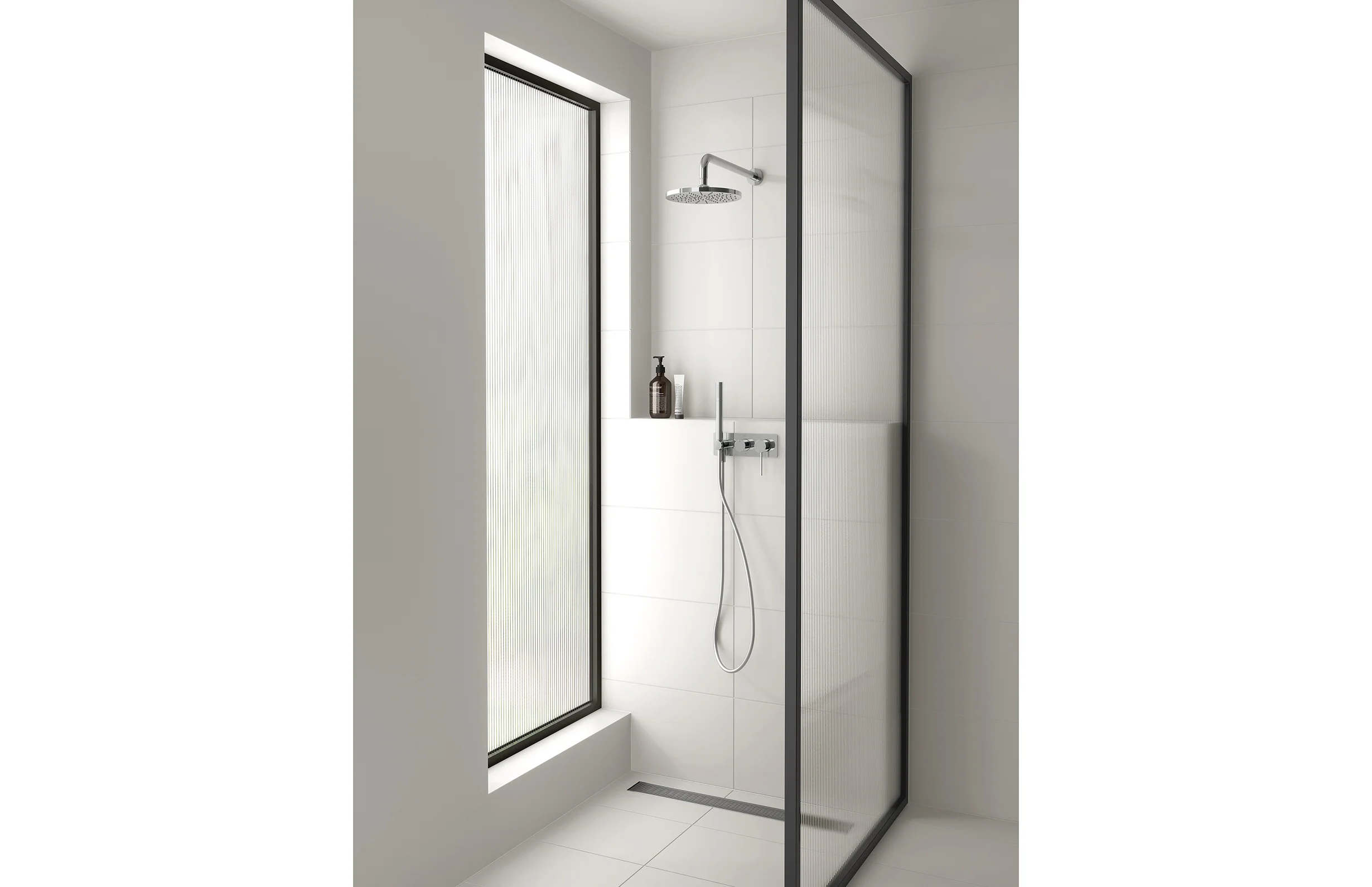Phoenix Vivid Slimline Wall Shower System | Chrome | - Image 3