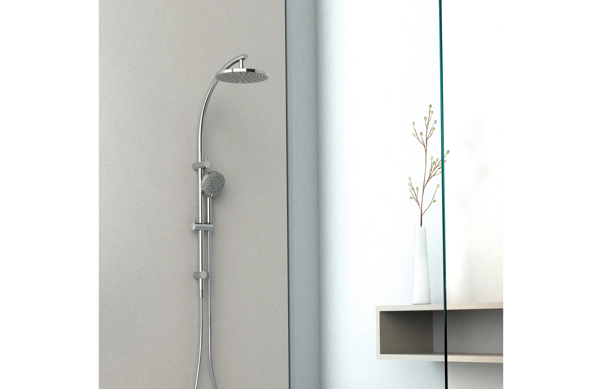 Phoenix Vivid Twin Shower | Chrome | - Image 4