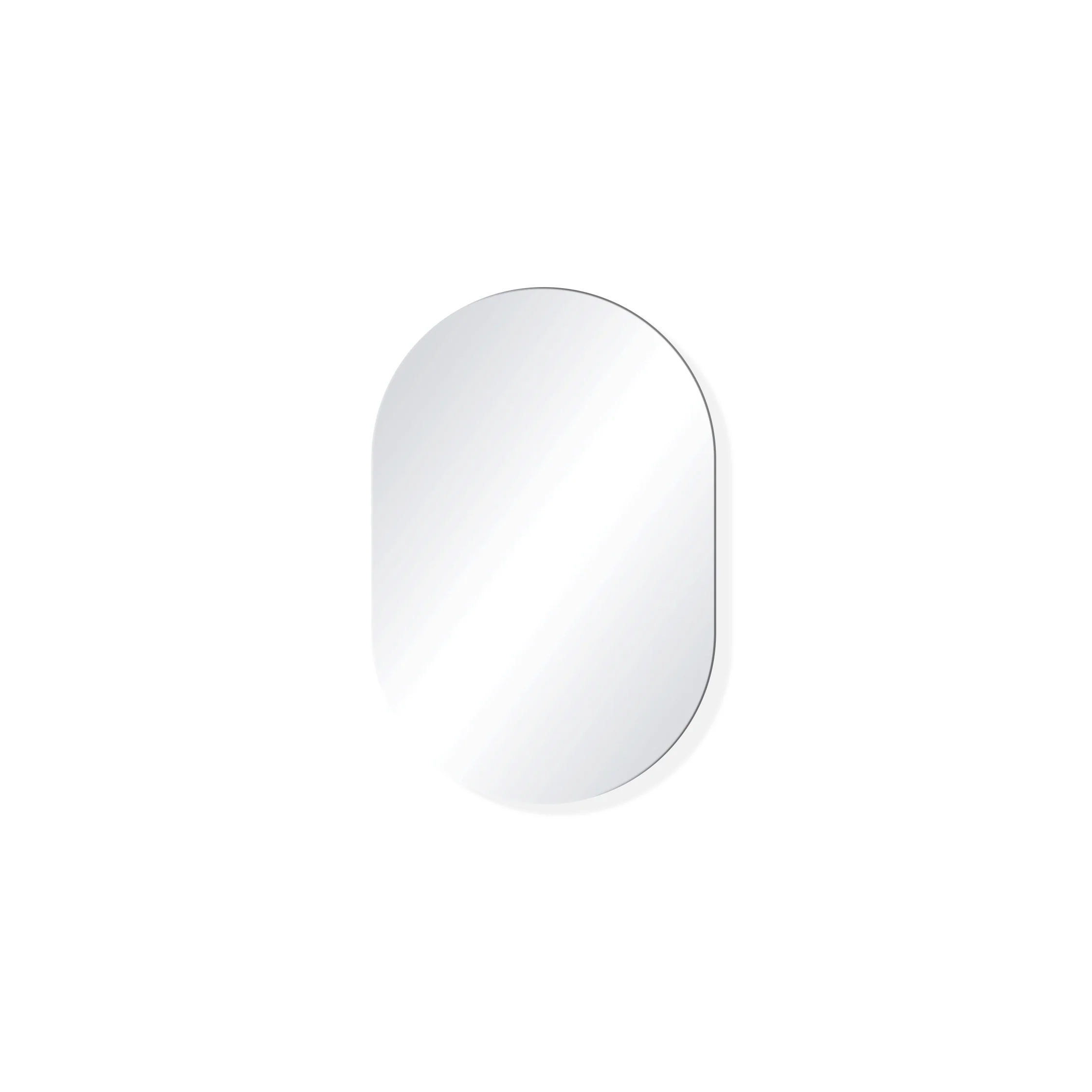 Pill Oval 600mm x 900mm Frameless Mirror with Polished Edge - Image 4