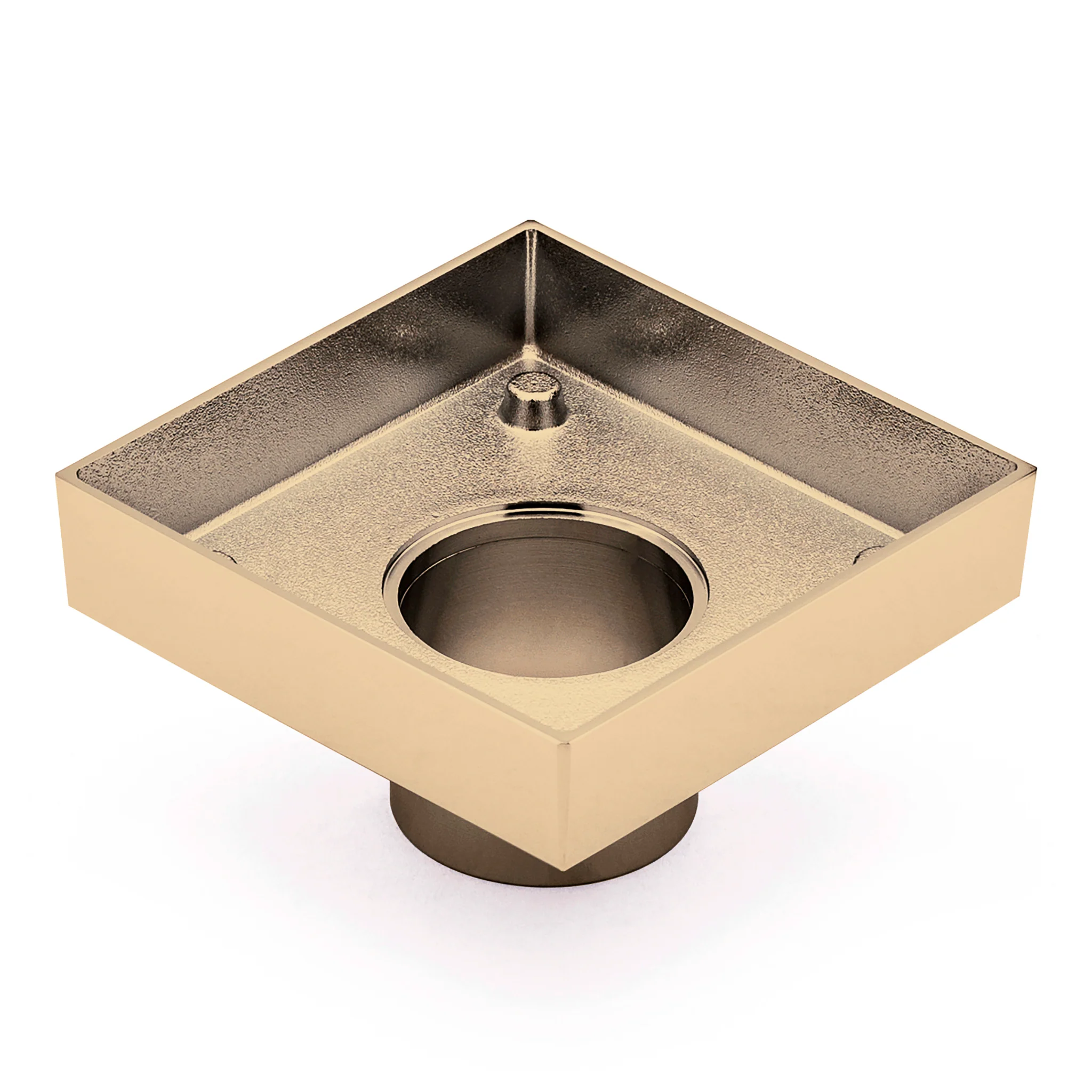 Brass Tile Insert Floor Waste | 50mm Outlet, Brushed Brass (Gold) - Image 3