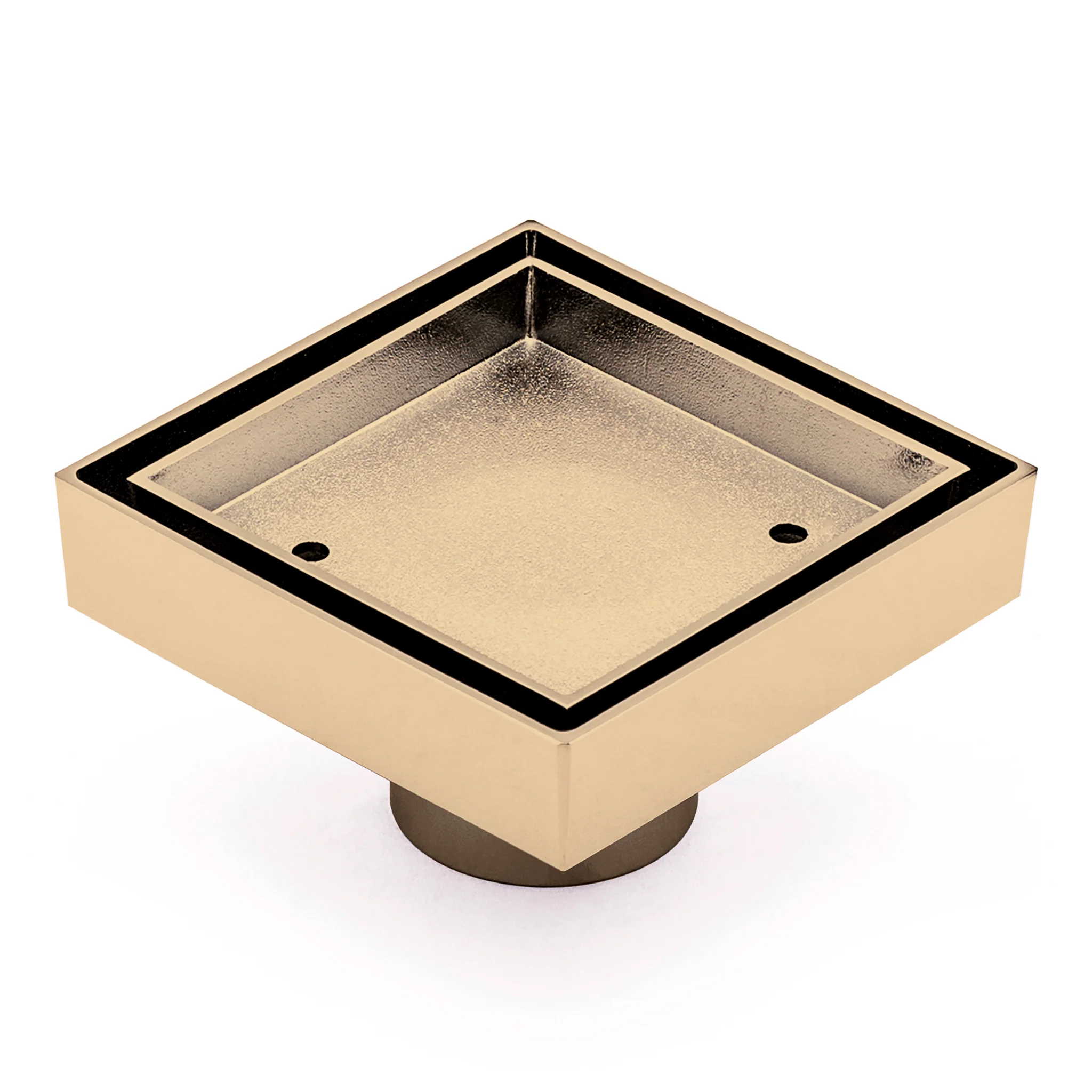 Brass Tile Insert Floor Waste | 50mm Outlet, Brushed Brass (Gold) - Image 5