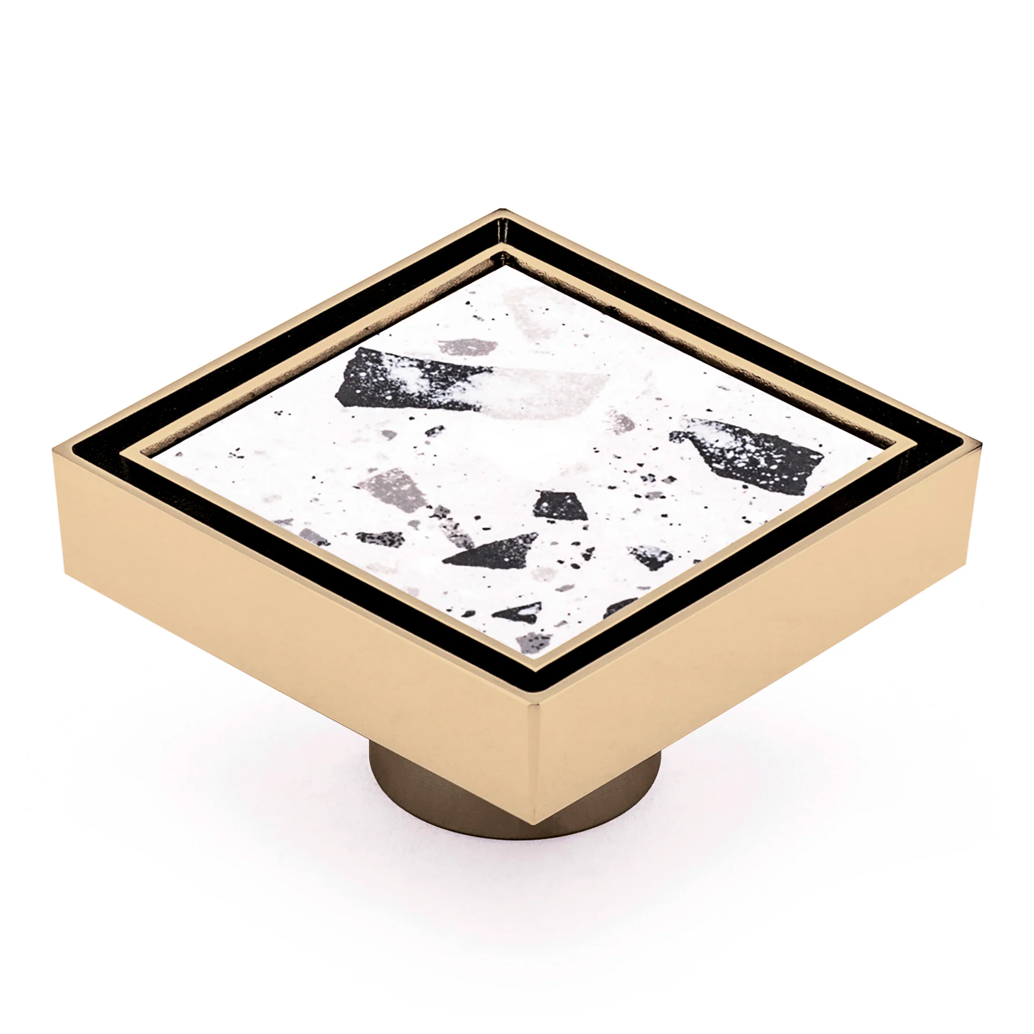 Brass Tile Insert Floor Waste | 50mm Outlet, Brushed Brass (Gold) - Image 6