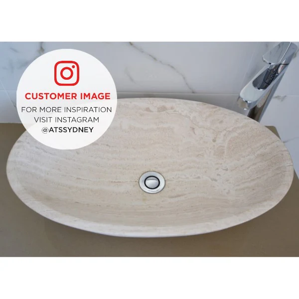Premium Vanity Pop Down Waste, Universal 32mm and 40mm Installation, Compatible with Overflow and Non-Overflow | Chrome | - Image 3