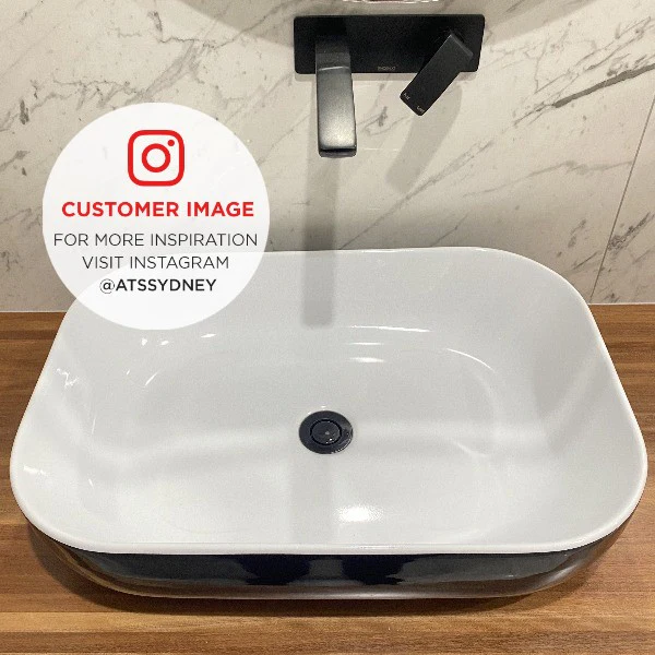 Premium Vanity Pop Down Waste, Universal 32mm and 40mm Installation, Compatible with Overflow and Non-Overflow | Matte Black | - Image 3