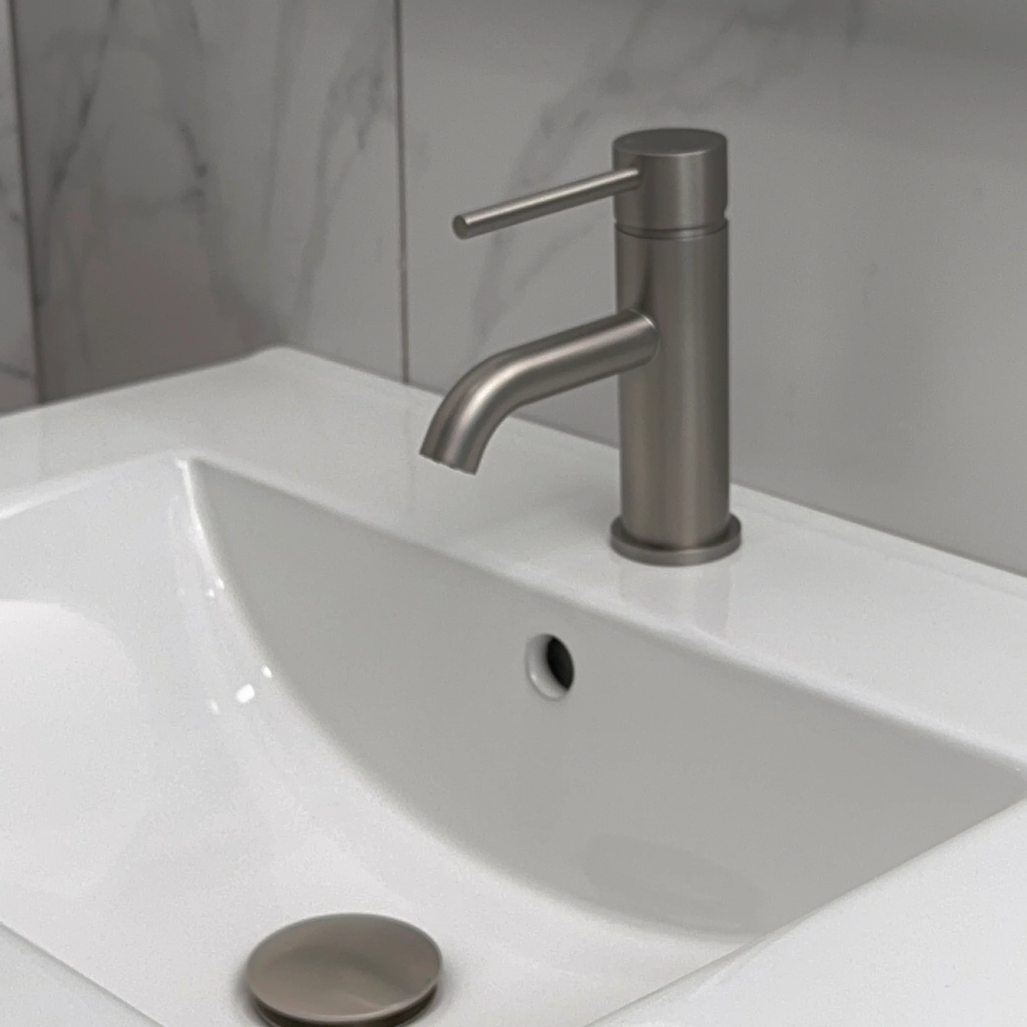 Profile III Petite Basin Mixer, Brushed SS Nickel - Image 3