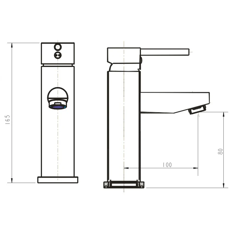 Profile Basin Mixer | Matte Black | - Image 3