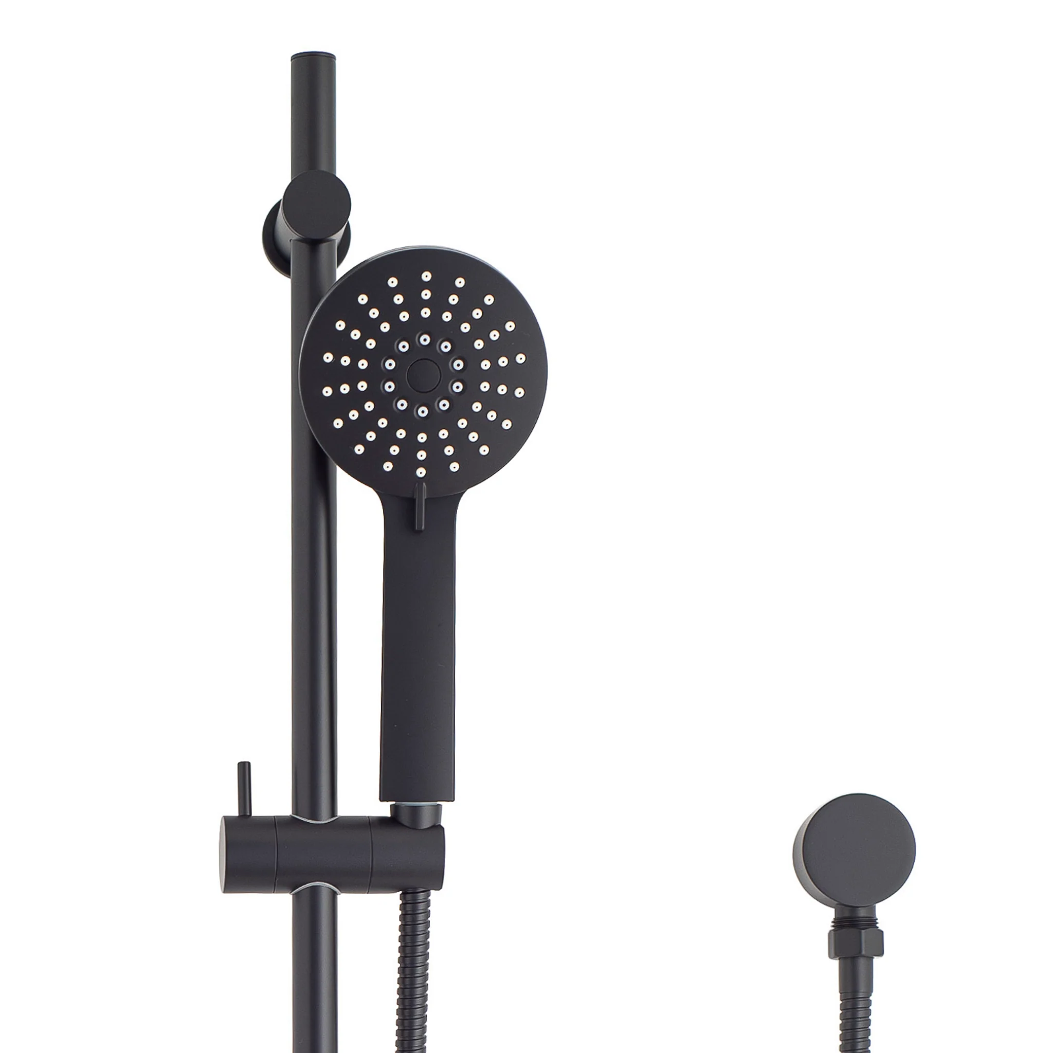 Profile Round 3-Function Hand Shower on Rail, Matte Black - Image 3