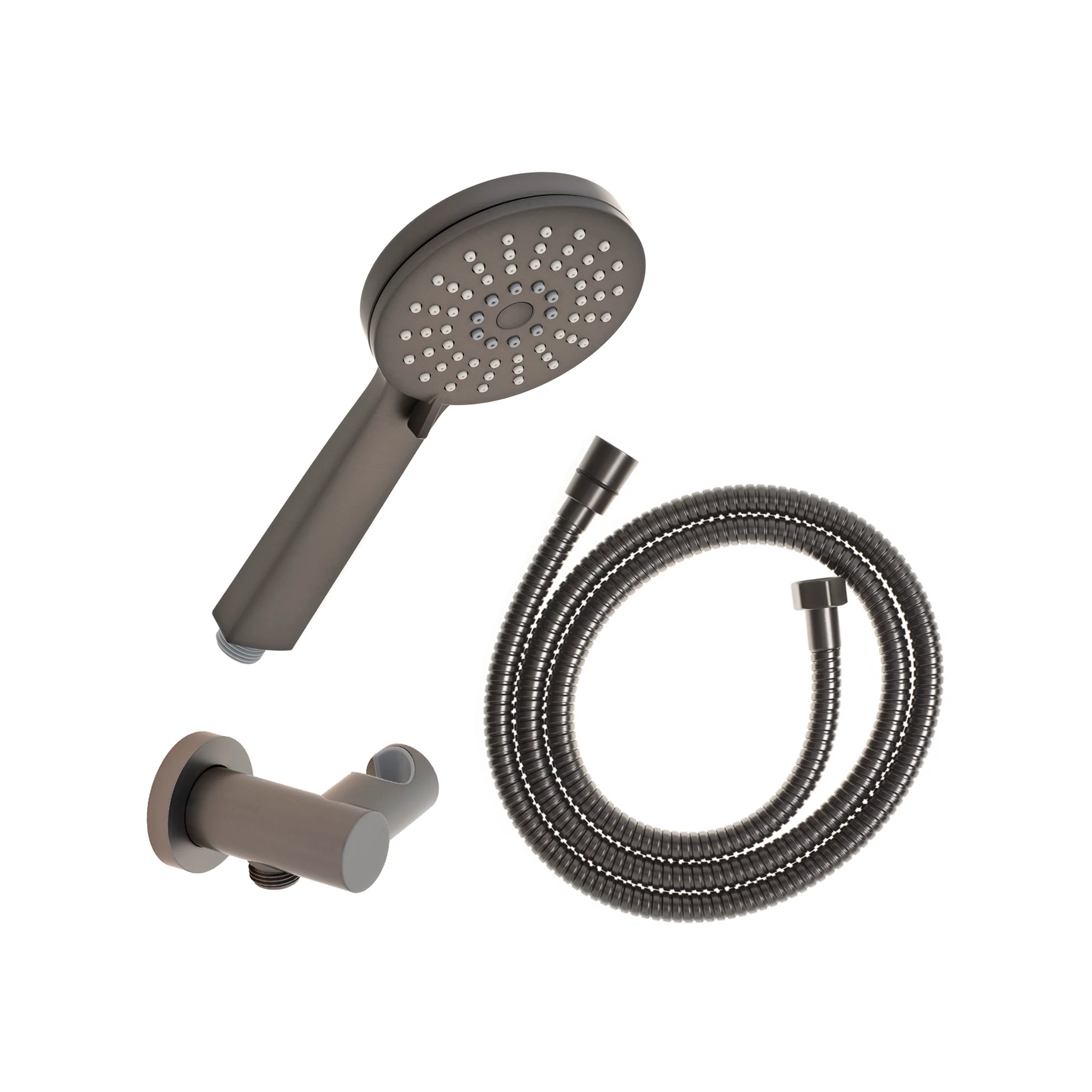 Profile Round 3-Function Hand Shower with Holder, Brushed Gunmetal - Image 4