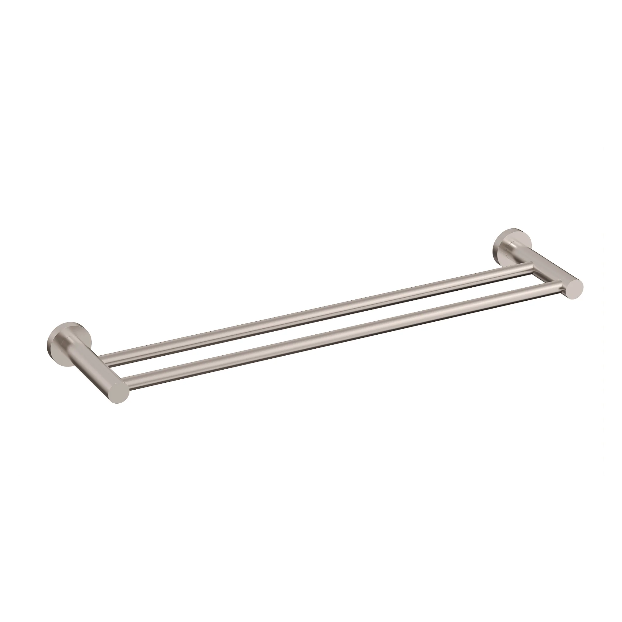 Profile SS 600mm Double Towel Rail, Brushed SS Nickel